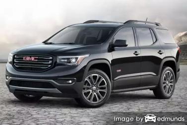 Insurance quote for GMC Acadia in Tucson