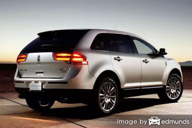 Insurance rates Lincoln MKX in Tucson