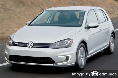 Insurance rates Volkswagen e-Golf in Tucson